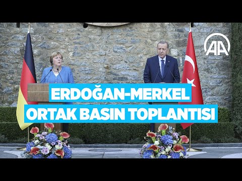 Cumhurbaşkanı Erdoğan ve Almanya Şansölyesi Merkel ortak basın toplantısı düzenledi