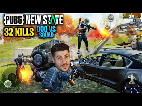 ¡ASÍ SE PUEDE JUGAR FULL RUSH EN PUBG NEW STATE! 32 KILLS DUO VS SQUAD