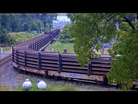 AMAZING!   1/4 MILE CWR-Continious Welded Rail bending like cooked Spaghetti!