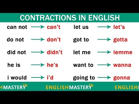 70+ Contractions Every English Intermediate Learner Must-Know