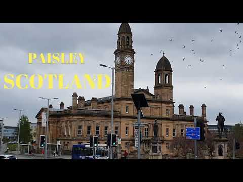 Paisley Scotland Walk up the High Street Today Whats Open ?