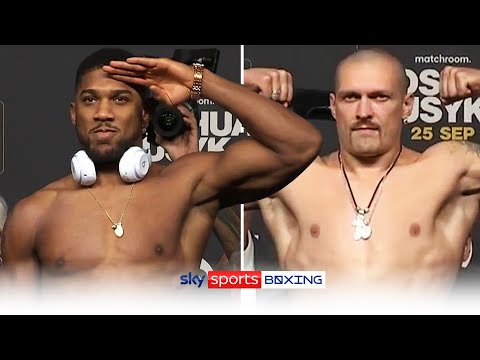 WEIGH-IN! Anthony Joshua vs Oleksandr Usyk 💥👊