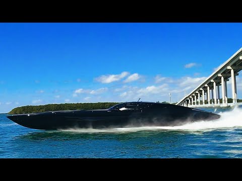 What Bridge ! Black Diamond 52 Mti Wide Open ! (Biscayne Bay Fishing)