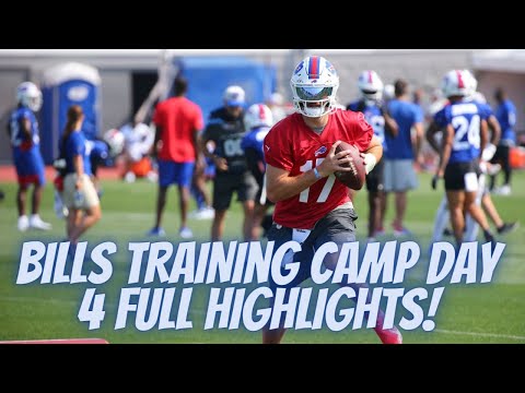 Buffalo Bills Training Camp Day 4 FULL Highlights! Josh Allen IS ELITE! WRs LOOK GOOD!