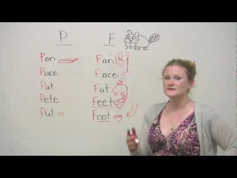 How to pronounce P and F in English