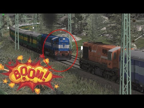 Major Train Accident  By Head on Collision | Train simulator