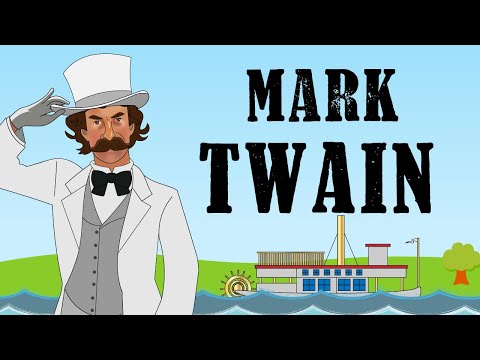 Mark Twain's life and works - short biography with animations