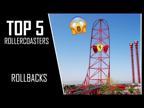 Top 5 Rollercoaster rollbacks INCREDIBLE!!!