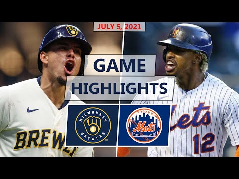 Milwaukee Brewers vs. New York Mets Highlights | July 5, 2021 (Woodruff vs. Megill)