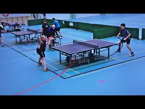 Table Tennis BC-SM 17-10-21 Juho Kahlos on TV-screen