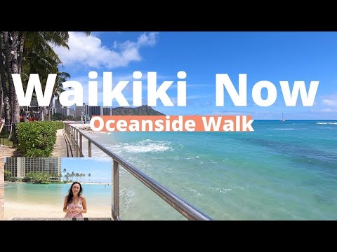 WAIKIKI NOW, Oceanside walk | Walking tour, What Waikiki looks like right NOW (April 27, 2021)