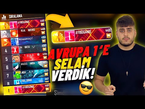 AVRUPA 1.LİĞİNE SELAMI GENE VERDİK ! VE KIZ TAKİPÇİMİ VURDUM COK SİNİRLENDİ  - FREE FİRE