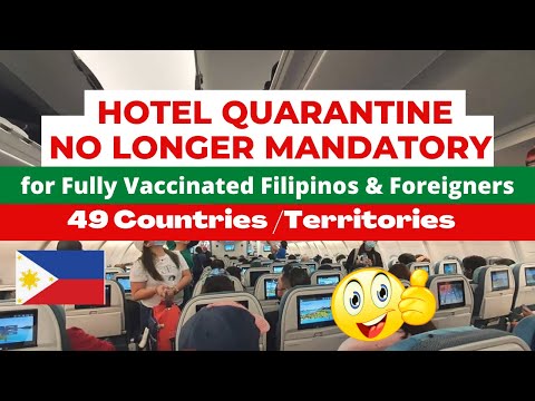 GREAT NEWS! NO MORE HOTEL QUARANTINE FOR THESE TRAVELLERS STARTING OCT 14! TEST BEFORE TRAVEL!