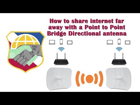 How to share internet far away with a P2P Bridge Directional antenna - ubiquiti litebeam M5 point