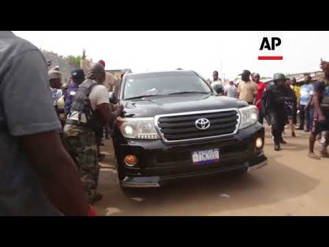 Candidates cast their ballot in Liberia presidential election