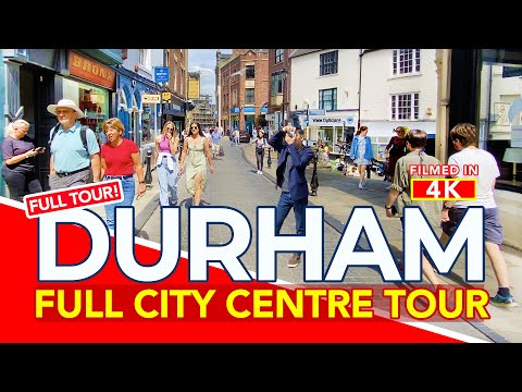 DURHAM | Full tour of Durham City Centre from Durham Cathedral and Castle to Riverside | 4K Walk