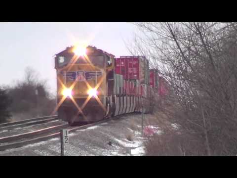 UP 4904 East at Malta on 12-26-2012 with CNW 8646