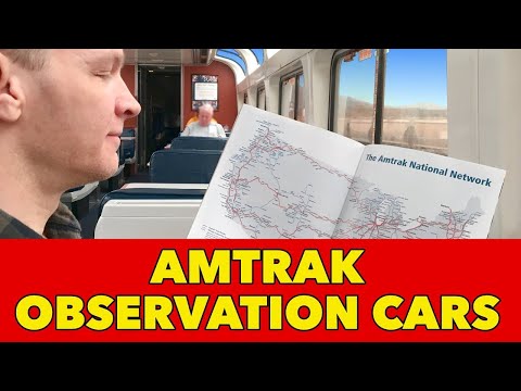 Amtrak observation car tour and complete route info