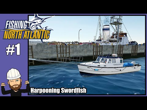 Fishing North Atlantic #1 - Harpooning Swordfish