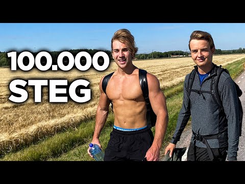 Försöker GÅ 100.000 STEG på en dag!