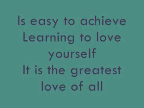 Whitney Houston - Greatest Love Of All (Lyrics)