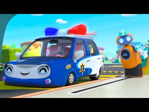 Police Car is Running out of Gas | Monster Cars, Fire Truck | Kids Cartoon | Kids Songs | BabyBus