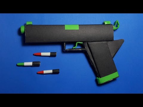 |DIY| How To Make a Paper Radiation Gun That shoots paper bullets- Toy weapons-By Dr.Origami