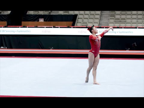 Leanne Wong (USA) Floor Exercise - 2021 - World Championships - Podium Training