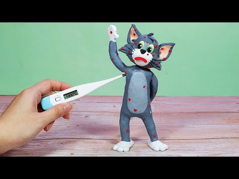 Tom and Jerry: Did he get sick??? ASMR Stop Motion Animation Funny Video