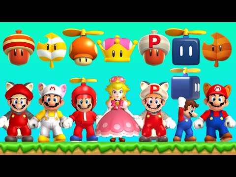 New Super Mario Bros Series - All Flying Power-Ups