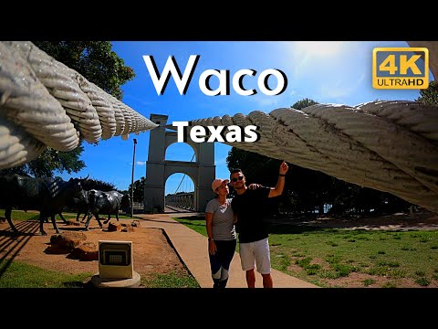 Waco Texas TX 4k Downtown Travel Tour