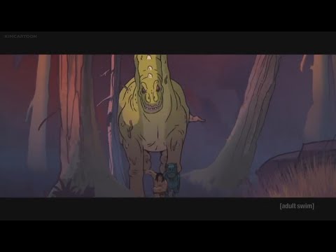 Genndy Tartakovsky's Primal | Spear and Fang Chased by the Mad Sauropod | Part 1