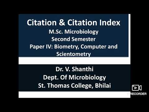 Citation & Citation Index