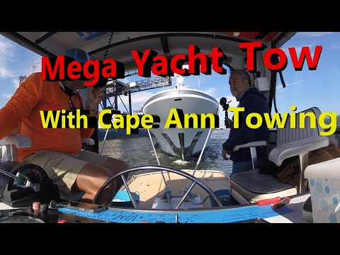 Mega Yacht Tow with Cape Ann Towing