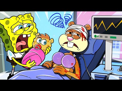 SORRY SANDY! -VERY SAD STORY 😥- Animation | SPONGEBOB ANIMATION COMPLETE EDITION | SLIME CAT