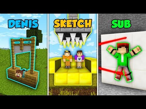 DENIS vs SKETCH vs SUB - DEATH MACHINE in Minecraft! (The Pals)