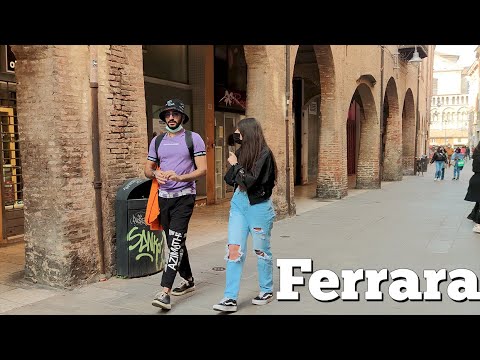 Honied Ferrara. Italy  - 4k Walking Tour around the City - Travel Guide. trends, moda #Italy