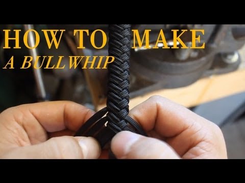 How to Make a Paracord Bullwhip - a full length tutorial by Nick Schrader