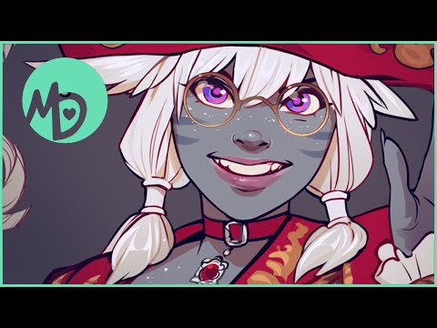 Character Design | Final Fantasy XIV Red Mage | SpeedPaint