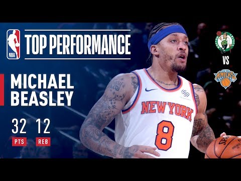 Michael Beasley Scores Season High 32 pts & Fires Up The Garden Crowd!