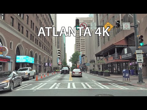 Atlanta 4K - Driving Downtown - Georgia USA