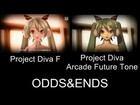 Project Diva ODDS&ENDS PV Comparison PS3 Arcade Future Tone