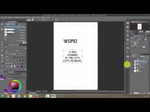 Manga Studio 5 / Clip Studio Paint: Text Tool