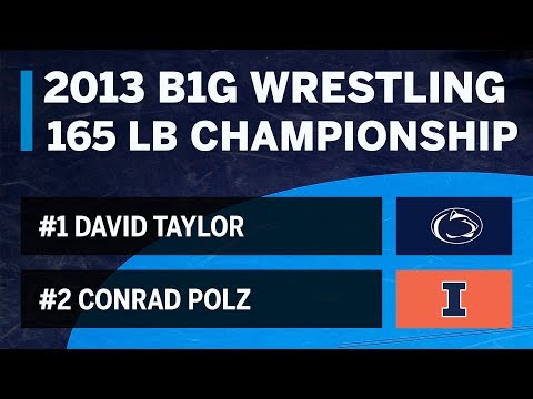 165 LBS: #1 David Taylor (PSU) vs. #2 Conrad Polz (Illinois) | 2013 B1G Wrestling Championships