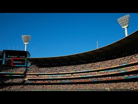 The record breaking fans at Melbourne cricket ground (MCG)