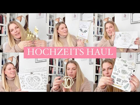 HOCHZEITS HAUL ♡ Gästebuch, Kartenbox, Schuhe, Cake Topper, Tischnummern, Gästebuch Gestaltung,...