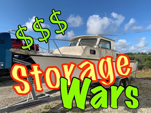 STORAGE AUCTION SCREWED ME? | BOAT AUCTION | Broken Parker Pilot House Project Part 1