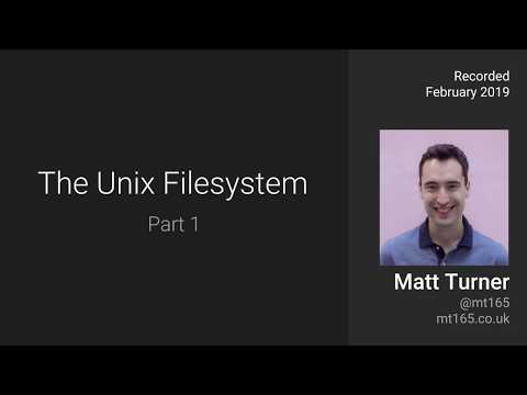 The Unix Filesystem: Part 1