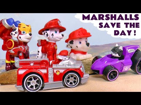 Toy Paw Patrol Marshall Saves The Day in this Toy Episode