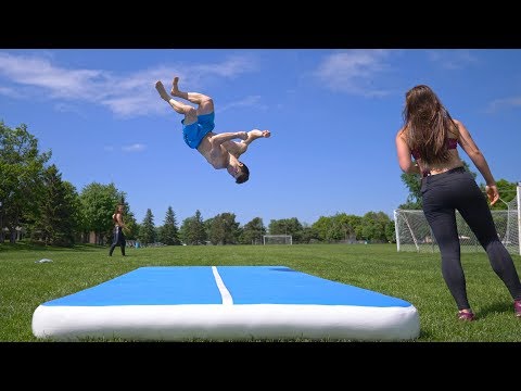 Amazon "Knock-Off" Airtrack for Flips and Gymnastics Review